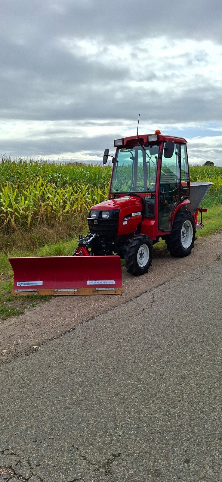 ✅ Shibaura ST318 Compact Tractor met fronthef en kenteken, Ophalen, Voertuig of Aanhanger