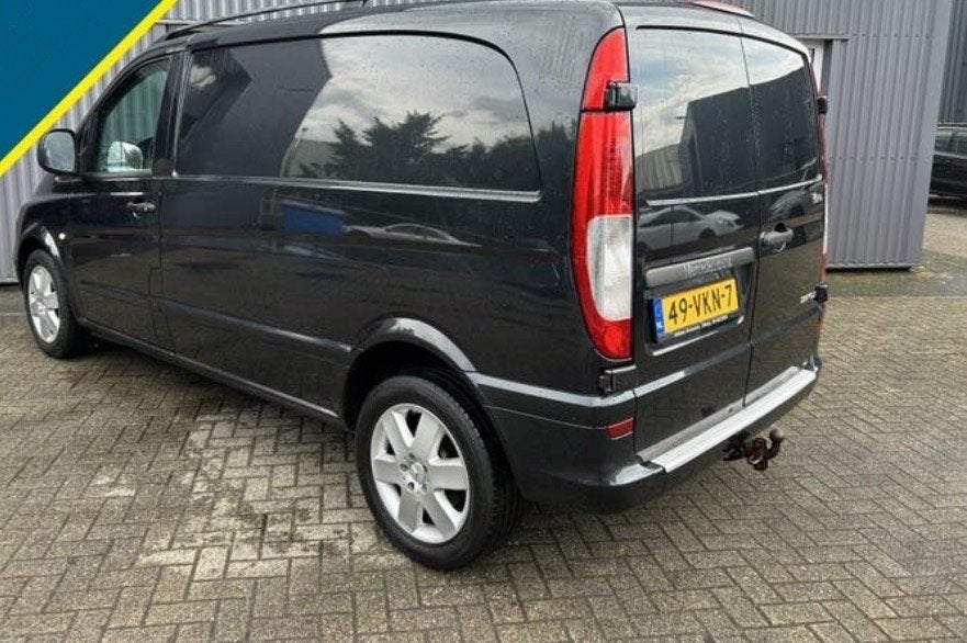 Mercedes-Benz Vito 3.0 CDI 120 AUT 2007, Automaat, Zwart, Navigatiesysteem, 2500 kg