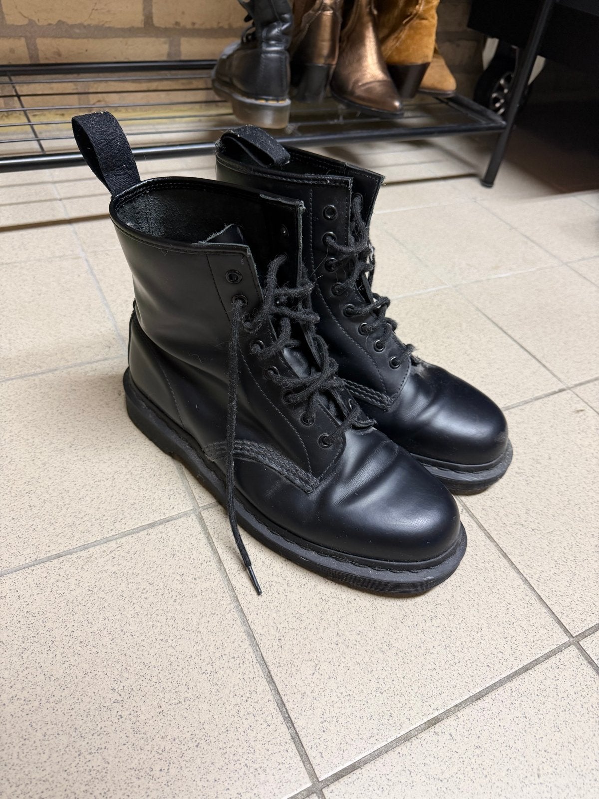 Dr. Martens hoge heren boots - Maat 45, Zwart, Boots, Ophalen of Verzenden, Gedragen