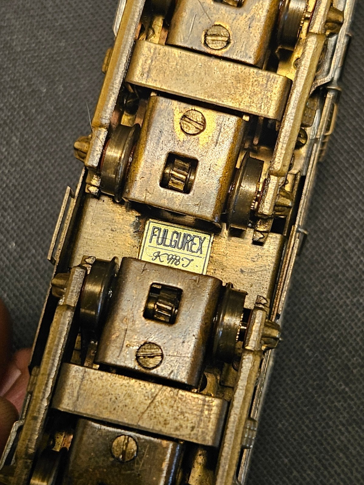 Fulgurex Japan messing locomotief - Zeldzaam model, Overige merken, Gebruikt, Locomotief, Onbekend, geproduceerd in Japan
