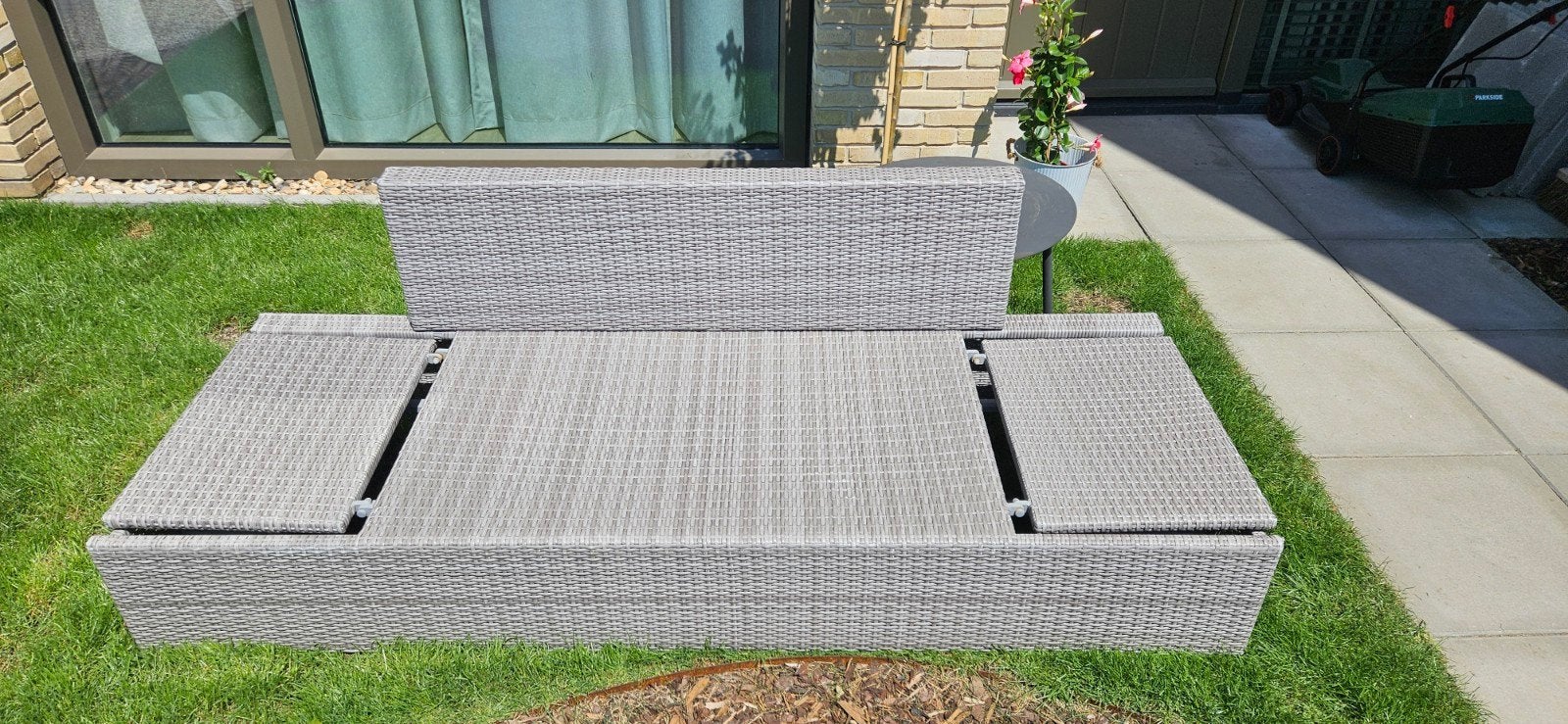 Zo goed als nieuwe verstelbare ligstoel/tuinbank, Ophalen of Verzenden