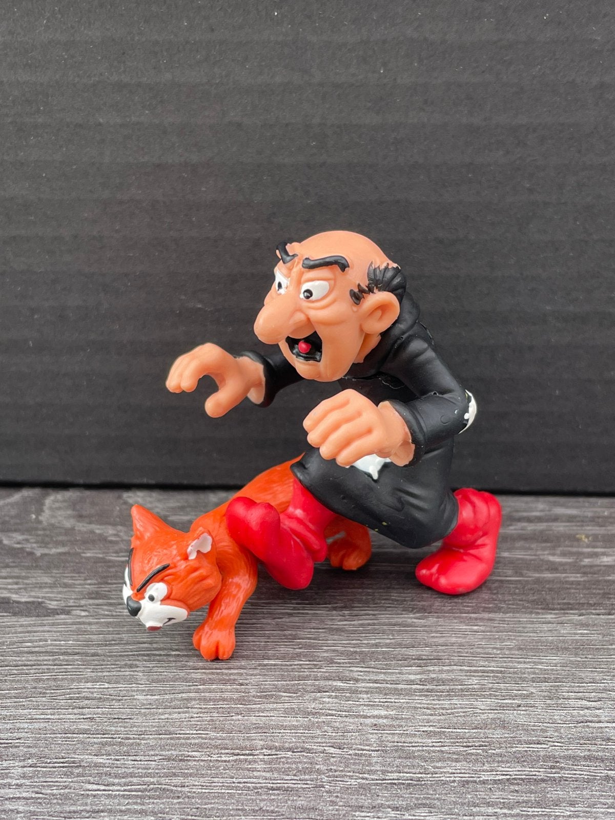 Gargamel en Azrael Smurfen Figuur - Vintage Collectible, Ophalen of Verzenden, Gebruikt