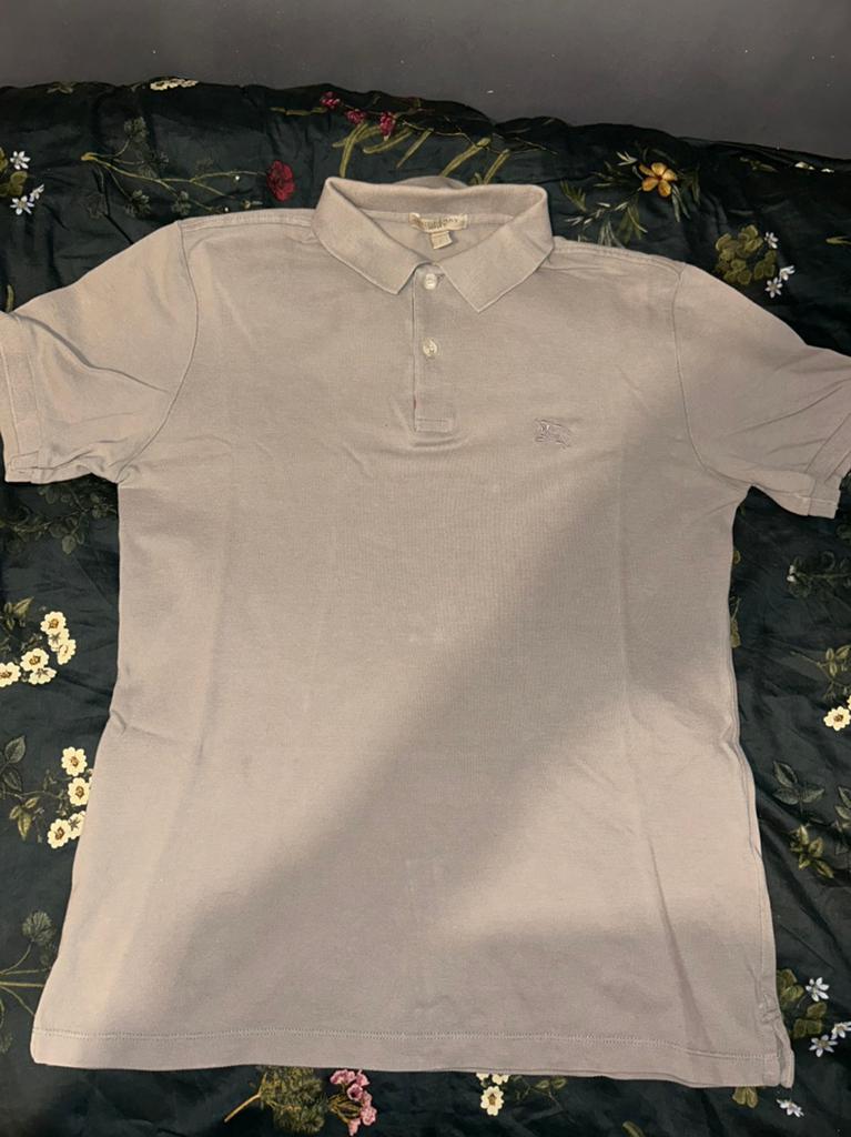 Burberry Polo Shirt - Beige - Maat M, Kleding | Heren, Polo's, Ophalen of Verzenden, Zo goed als nieuw, Maat 48/50 (M), Beige