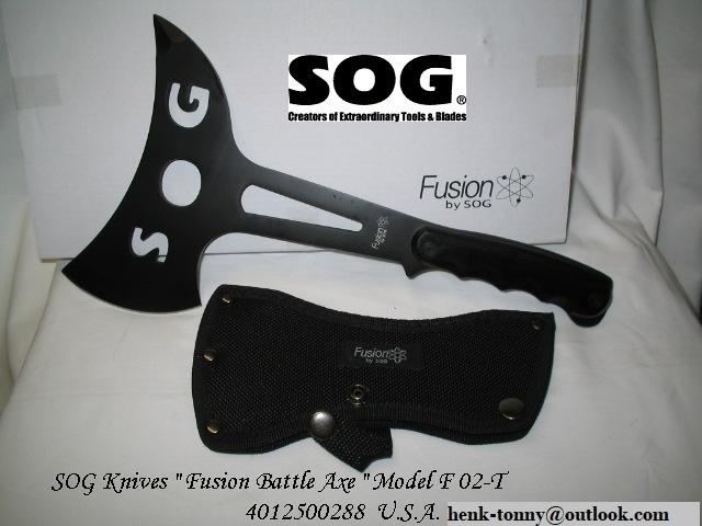 T.k.a. SOG Fusion Battle Axe, Ophalen of Verzenden, Landmacht, Amerika, Mes of Dolk