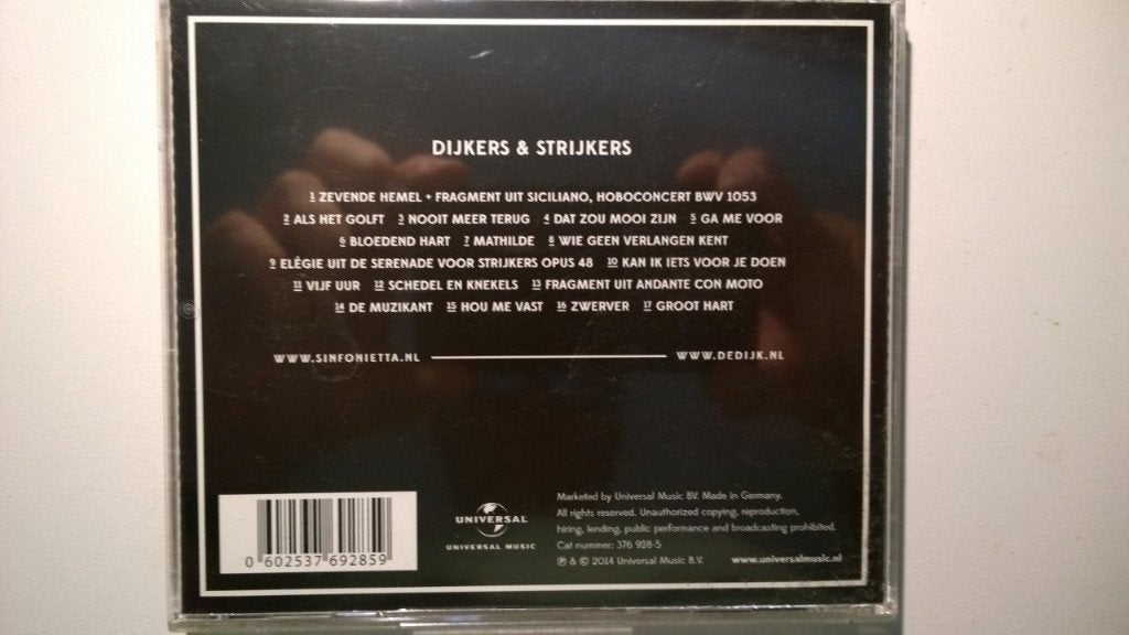 De Dijk & Amsterdam Sinfonietta - Dijkers & Strijkers, Ophalen of Verzenden, Zo goed als nieuw, Rock, Album