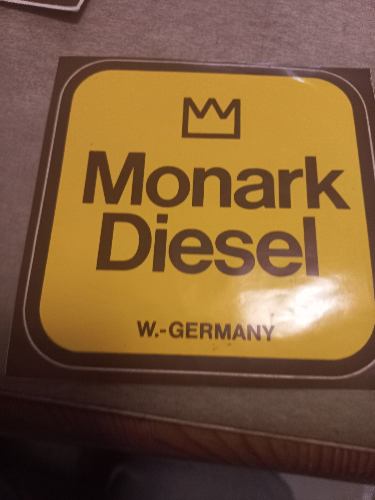 Vintage Monark Diesel W.-Germany Sticker/, Verzamelen, Stickers, Ophalen of Verzenden, Gebruikt