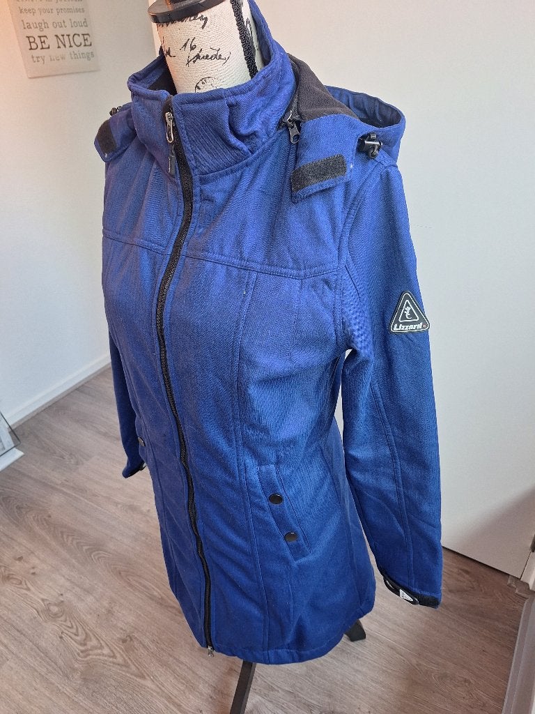 Super mooie blauwe jas mt. S, Kleding | Dames, Ophalen of Verzenden, Zo goed als nieuw, Maat 36 (S), Blauw