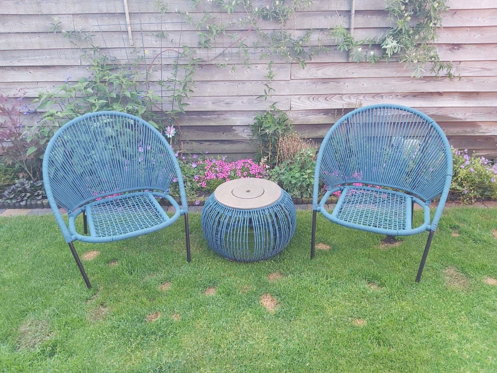 mooi tuinsetje, Tuin en Terras, Tuinsets en Loungesets, Ophalen, Zo goed als nieuw, 2 zitplaatsen