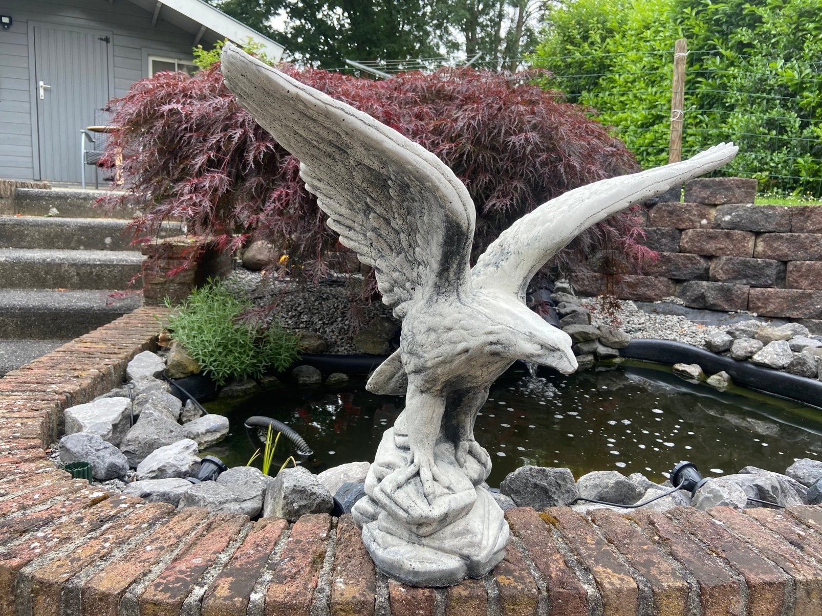 Adelaar, Ophalen, Nieuw, Beton, Dierenbeeld