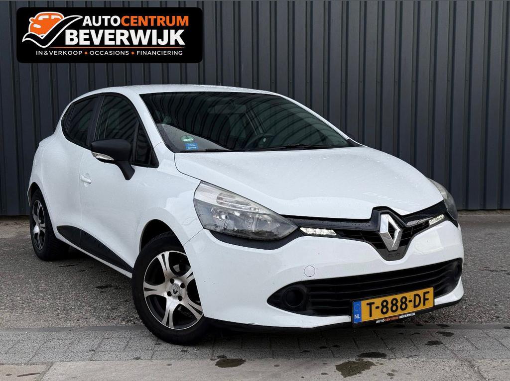Renault Clio 1.2 Night & Day 75pk 5-DRS 2015 Wit Bluetooth, Voorwielaandrijving, Euro 5, Stof, Zwart