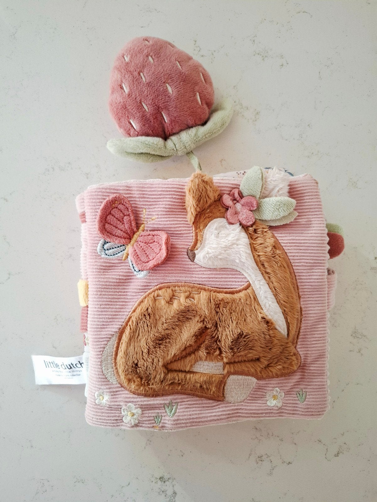 Little Dutch Knuffelboekje Herten Little Goose, Ophalen of Verzenden, Zo goed als nieuw, Overige typen