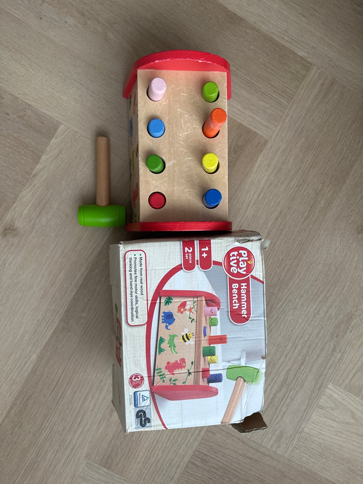 Playtive Houten Hamertje Tik Bank - Educatief Speelgoed, Ophalen, Zo goed als nieuw, Overige typen