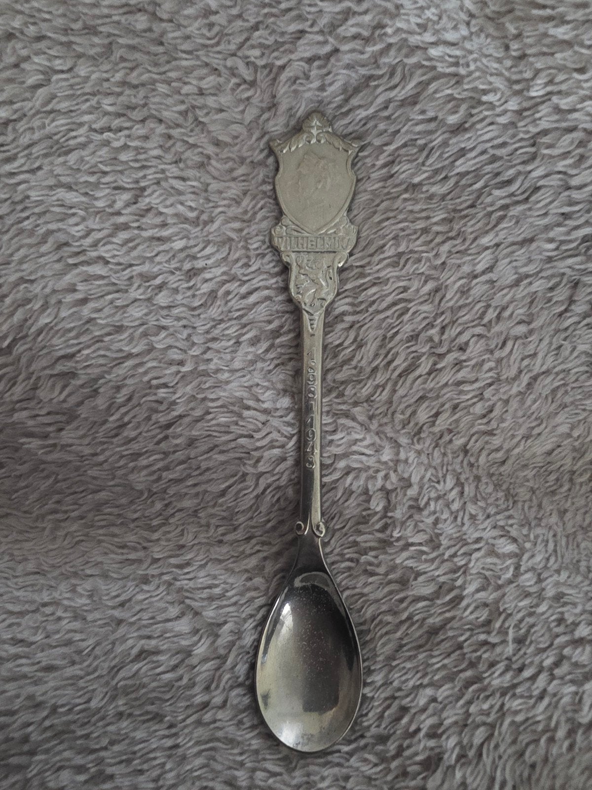 Vintage Wilhelmina Herdenkingslepel 1898-1948, Antiek en Kunst, Antiek | Bestek, Ophalen of Verzenden