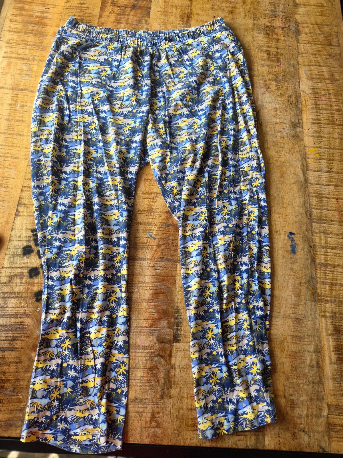 broek/ legging met print, maat 50, Blauw, Maat 46/48 (XL) of groter, Ulla Popken, Ophalen of Verzenden