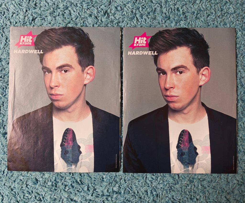 Hardwell posters hitkrant, Rechthoekig Staand, A4 of kleiner, Nieuw, Ophalen of Verzenden