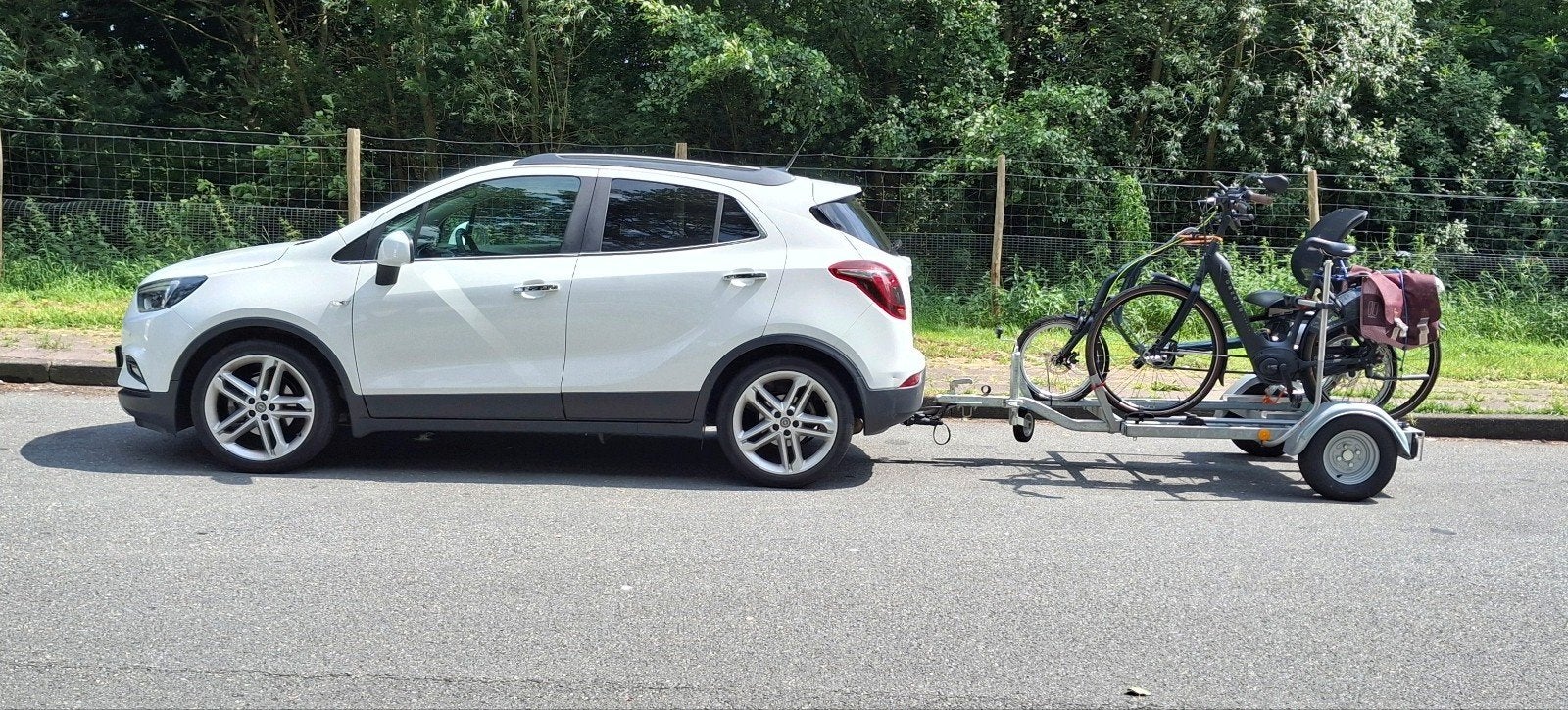 Aanhanger voor 3-wielfiets en e-bike., Ophalen, Gebruikt
