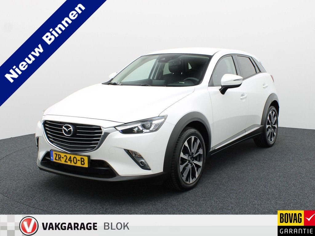 Mazda CX-3 2.0 SkyActiv-G 120 GT-M Line | Trekhaak | Camera, Auto's, Mazda, 4 cilinders, Leder en Stof, Wit, SUV of Terreinwagen