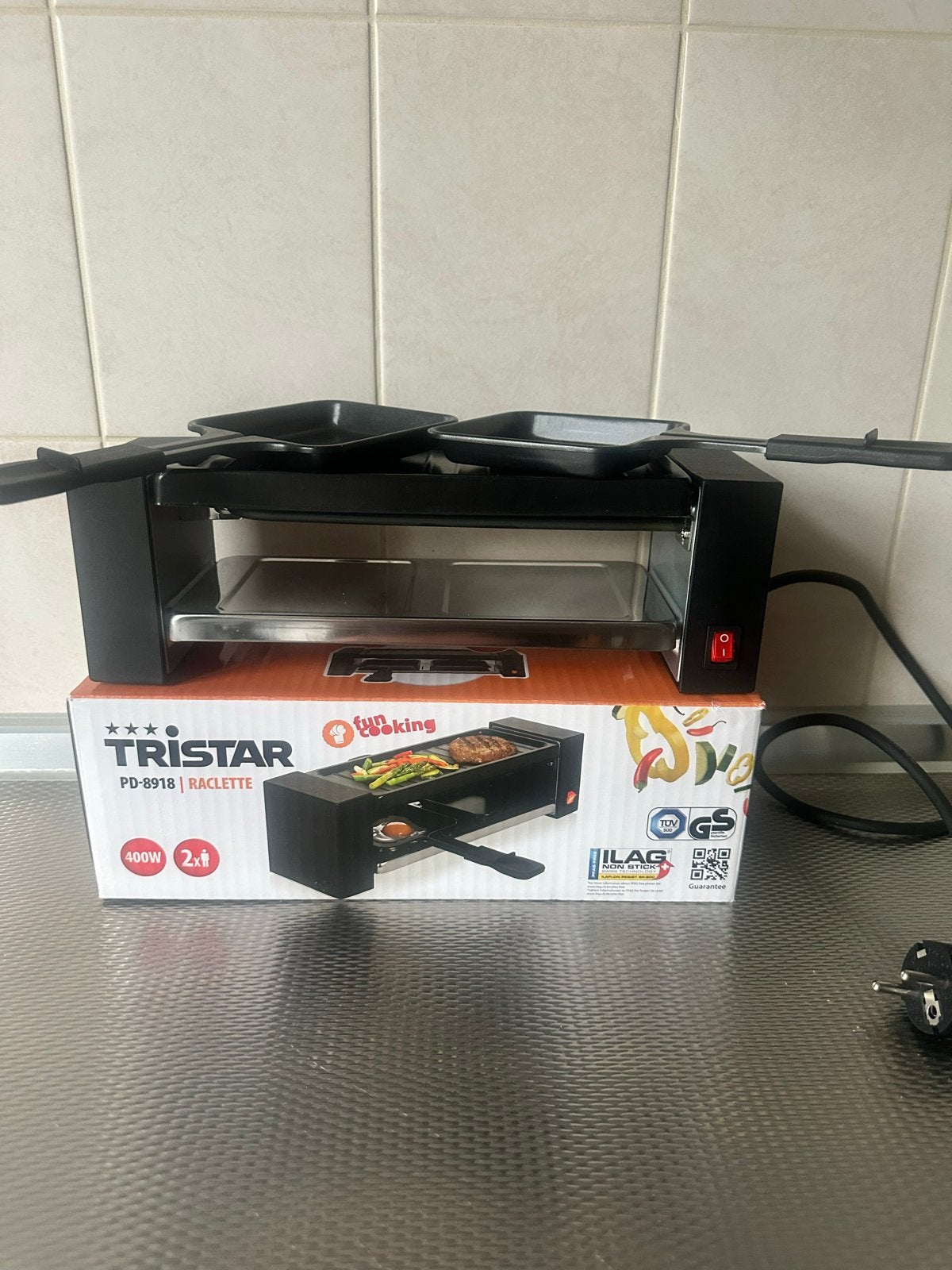 Mini Gourmetstel, Ophalen of Verzenden, Zo goed als nieuw, Minder dan 4 personen