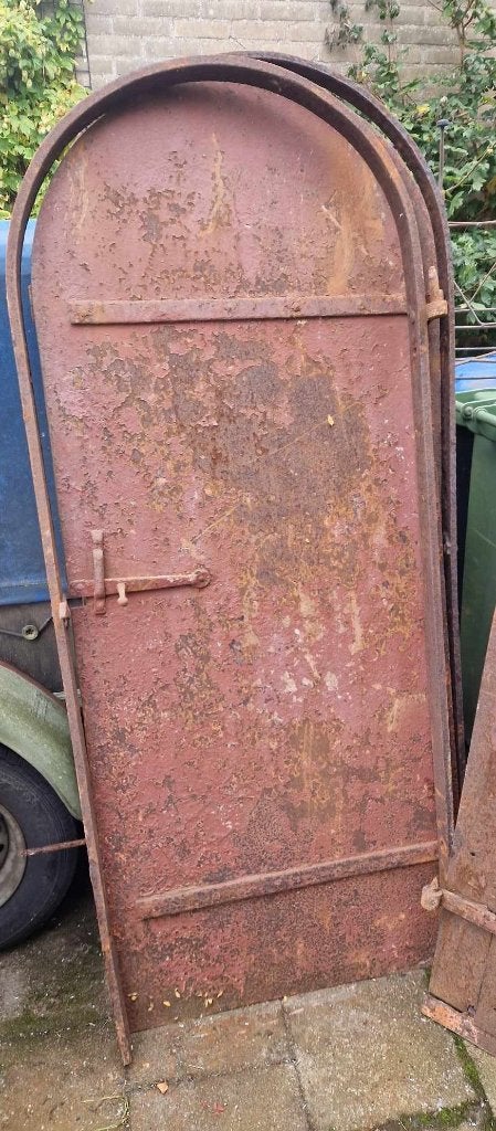 Hele oude smeedijzeren boog poort, Ophalen, Gebruikt, Staal, Minder dan 100 cm