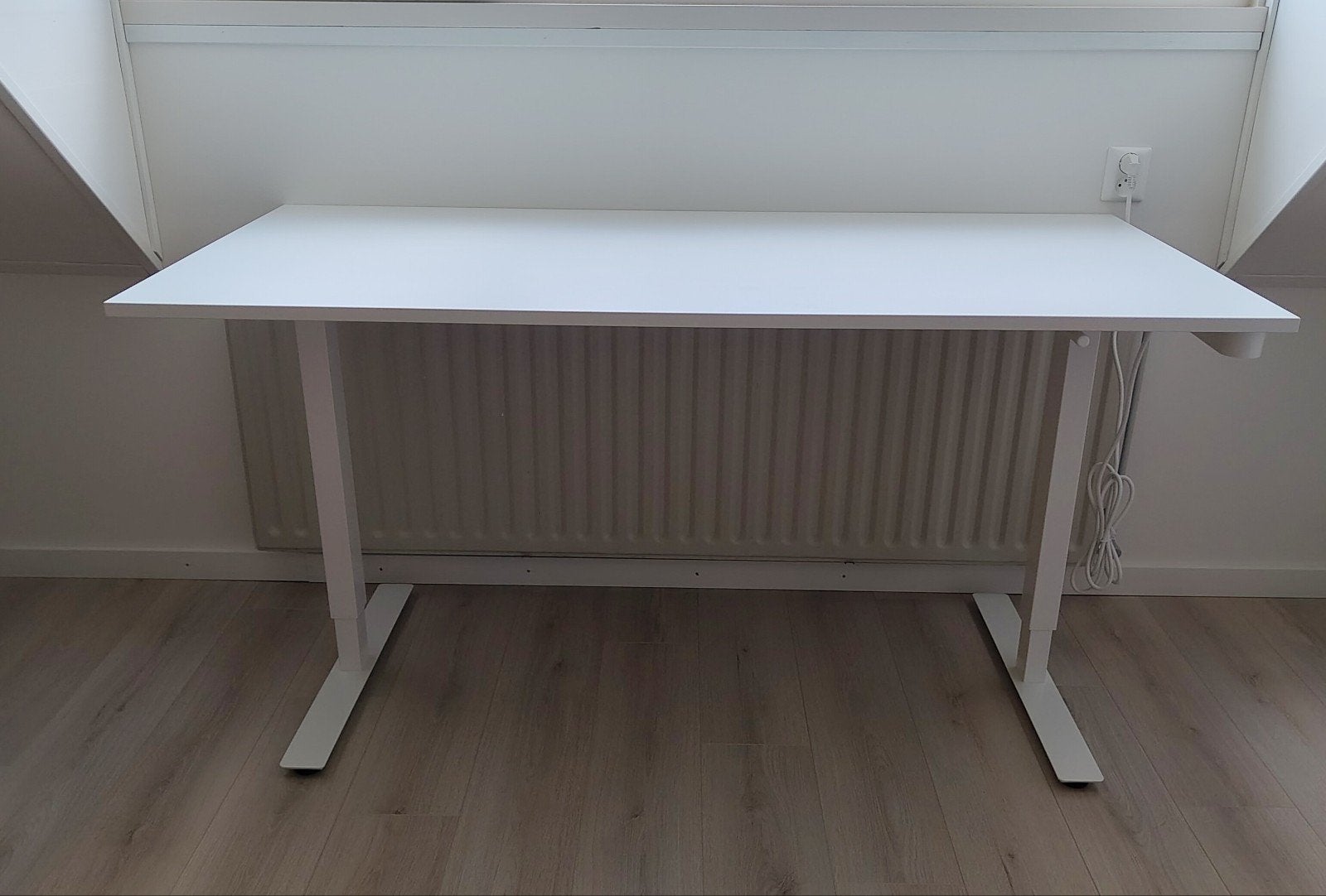 Bureau ikea (trotten) wit, 160x80 cm, Huis en Inrichting, Bureaus, Ophalen, 160 cm, Zo goed als nieuw, IKEA
