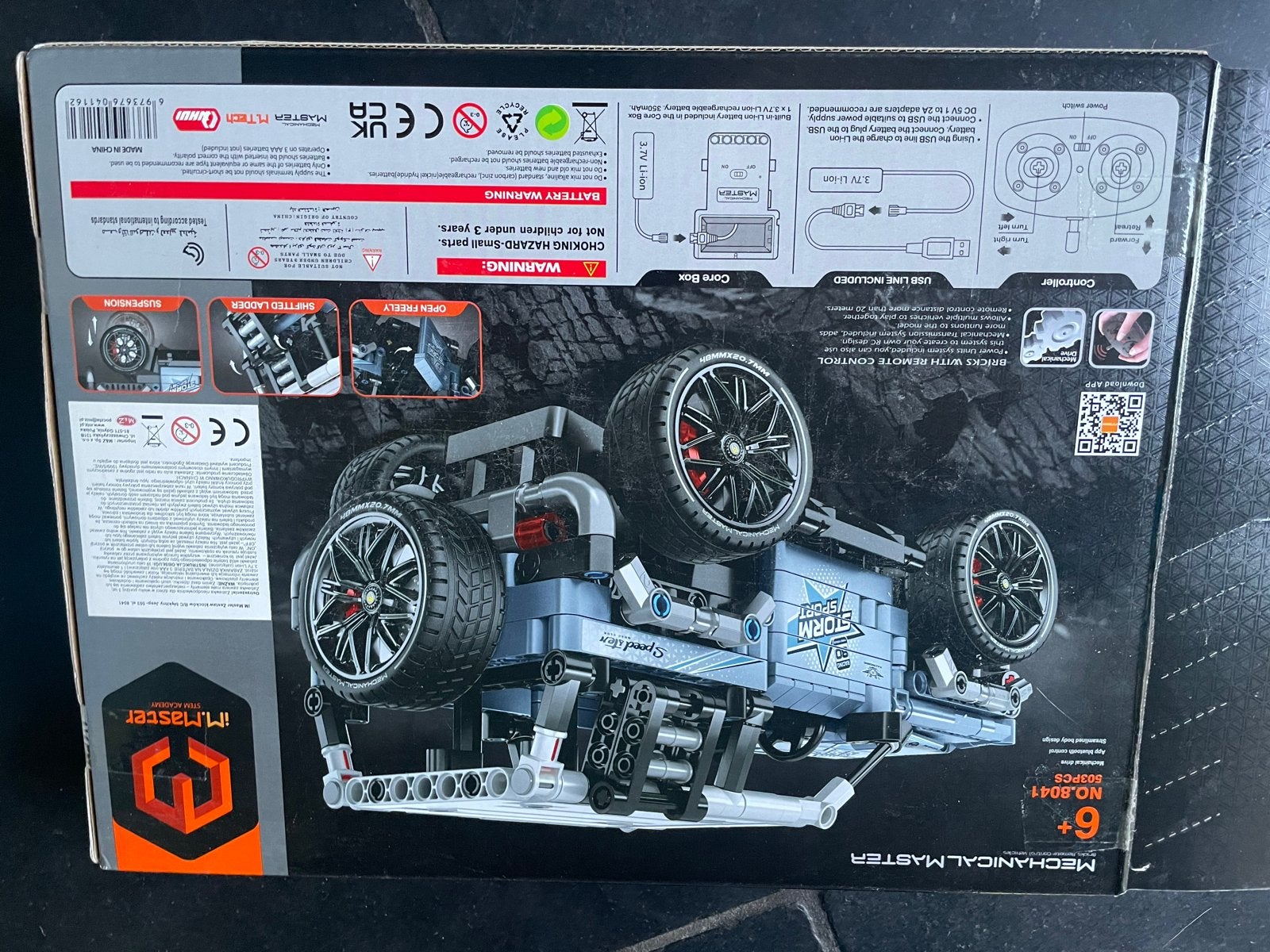 Bestuurbare auto van bouwstenen, Elektro, Gebruikt, Auto offroad, Ophalen of Verzenden