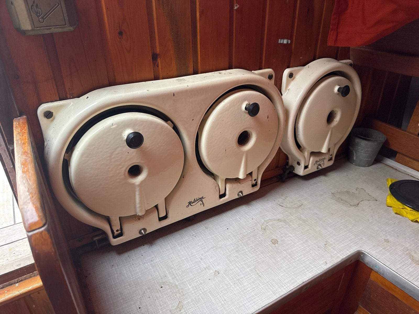 Vintage Gasbranders Heldéna, Ophalen, Gebruikt, Minder dan 85 cm, 3 kookzones of minder