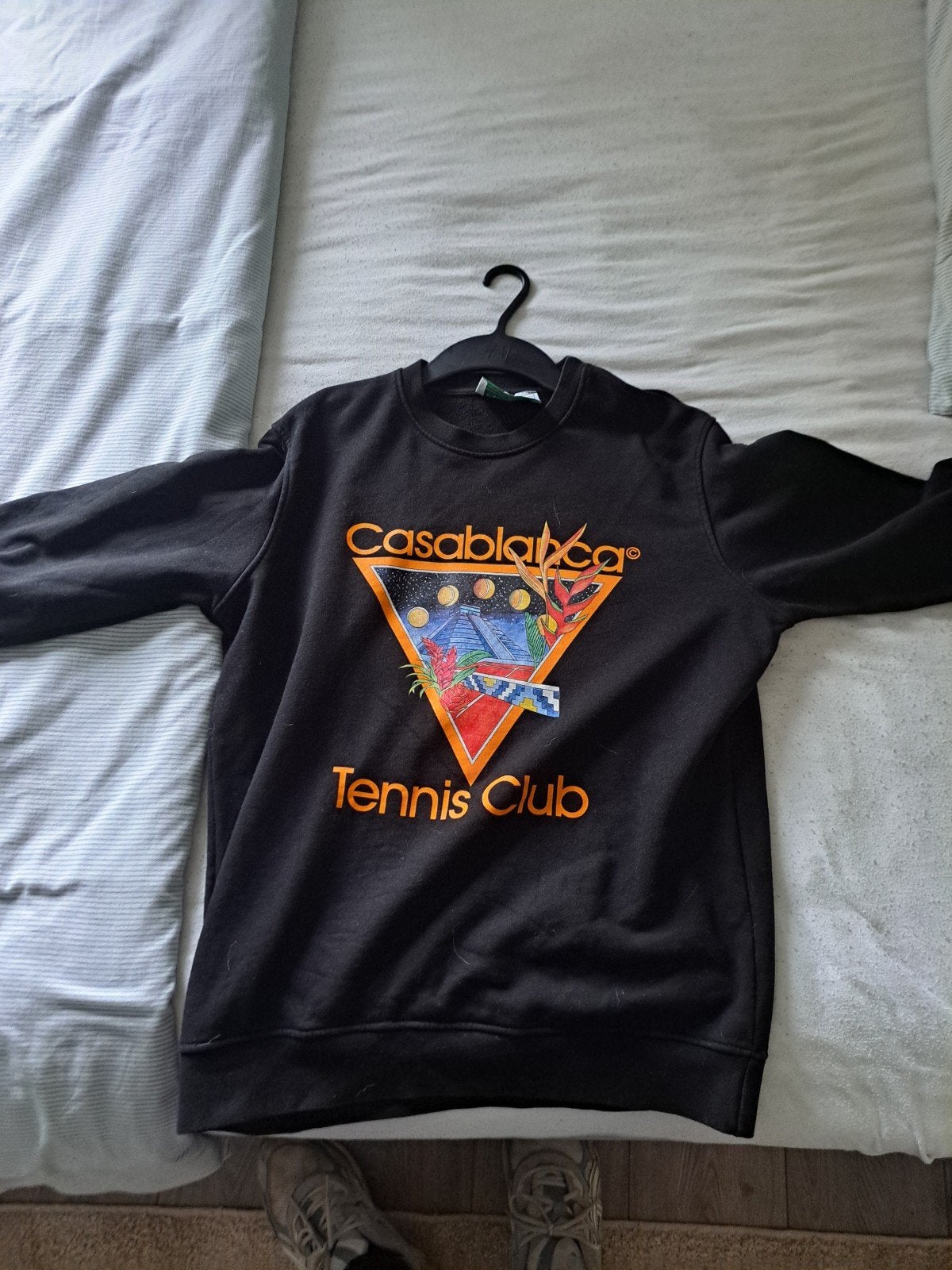 Casablanca Tennis Club Sweater Zwart, Casablanca, Maat 48/50 (M), Zwart, Ophalen of Verzenden