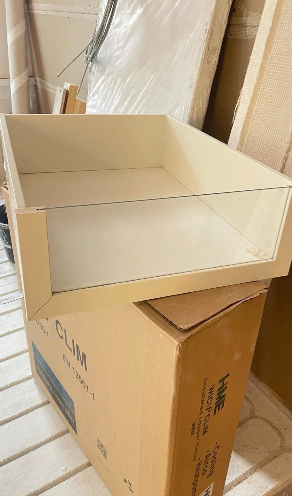 Nieuwe Ikea Pax lade 50x58 cm met glas front, Ophalen, Nieuw, 50 tot 100 cm, Glas