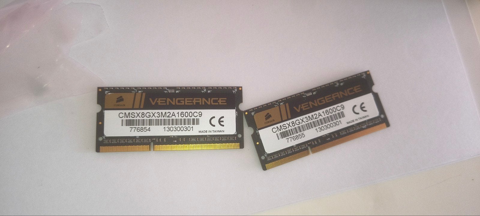 Corsair Vengeance 8GB (2x4GB) DDR3 1600MHz SODIMM RAM, Gebruikt, 8 GB, DDR3, Ophalen of Verzenden