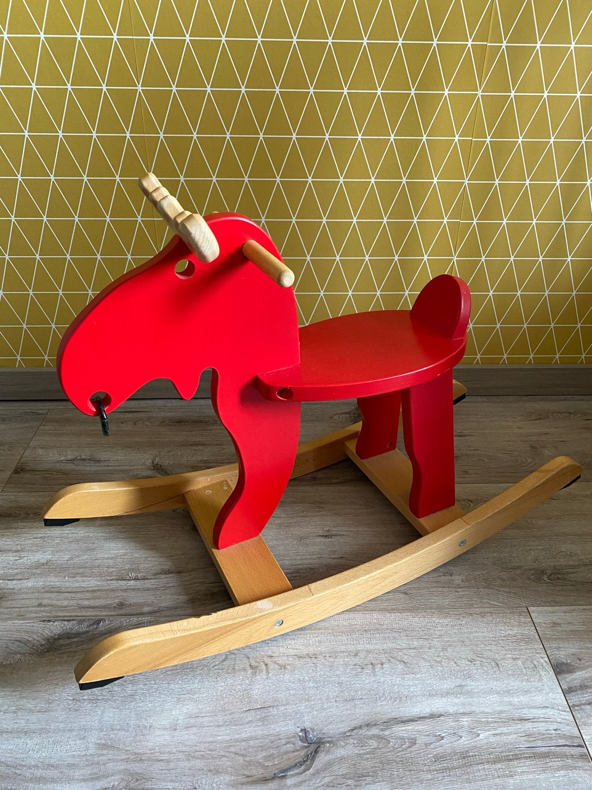 Rood IKEA Hobbelpaard Eland Speelgoed, Ophalen of Verzenden, Gebruikt, Rij- of Hobbelspeelgoed