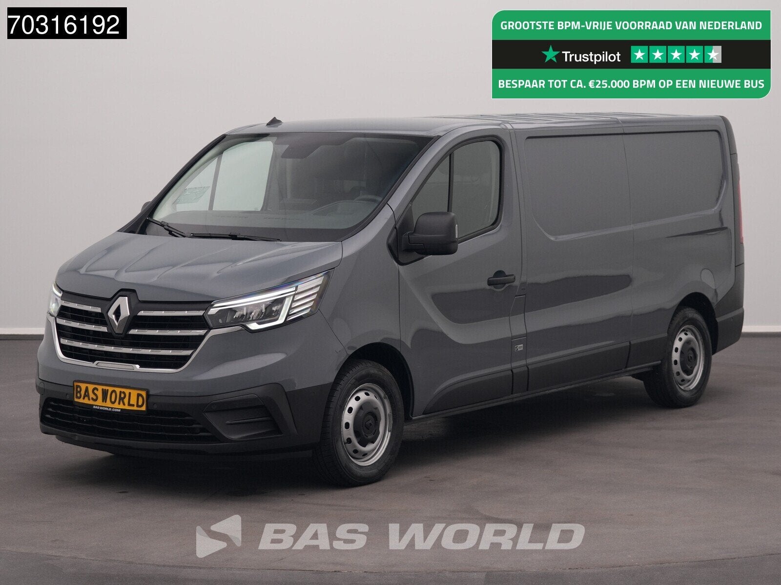 Renault Trafic 150pk Automaat L2H1 LED Airco Cruise Camera P, Automaat, 1940 kg, Stof, Gebruikt