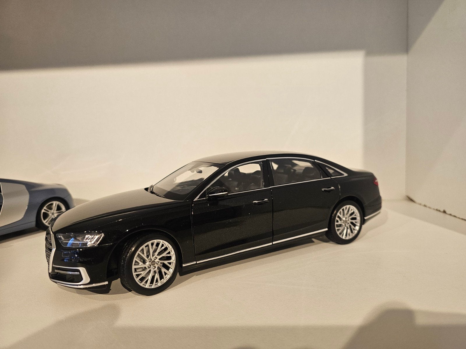 Norev Audi A8 Zwart 1:18 Modelauto, Ophalen of Verzenden, Zo goed als nieuw, Auto, Norev