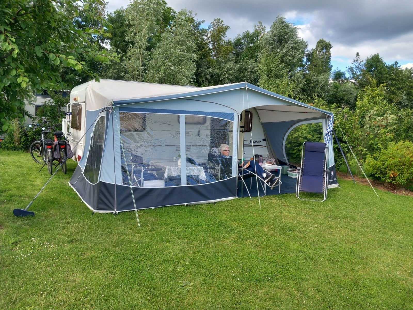 Walker voortent All season Easy Doors 240, omloopmaat -945, Caravans en Kamperen, Ophalen