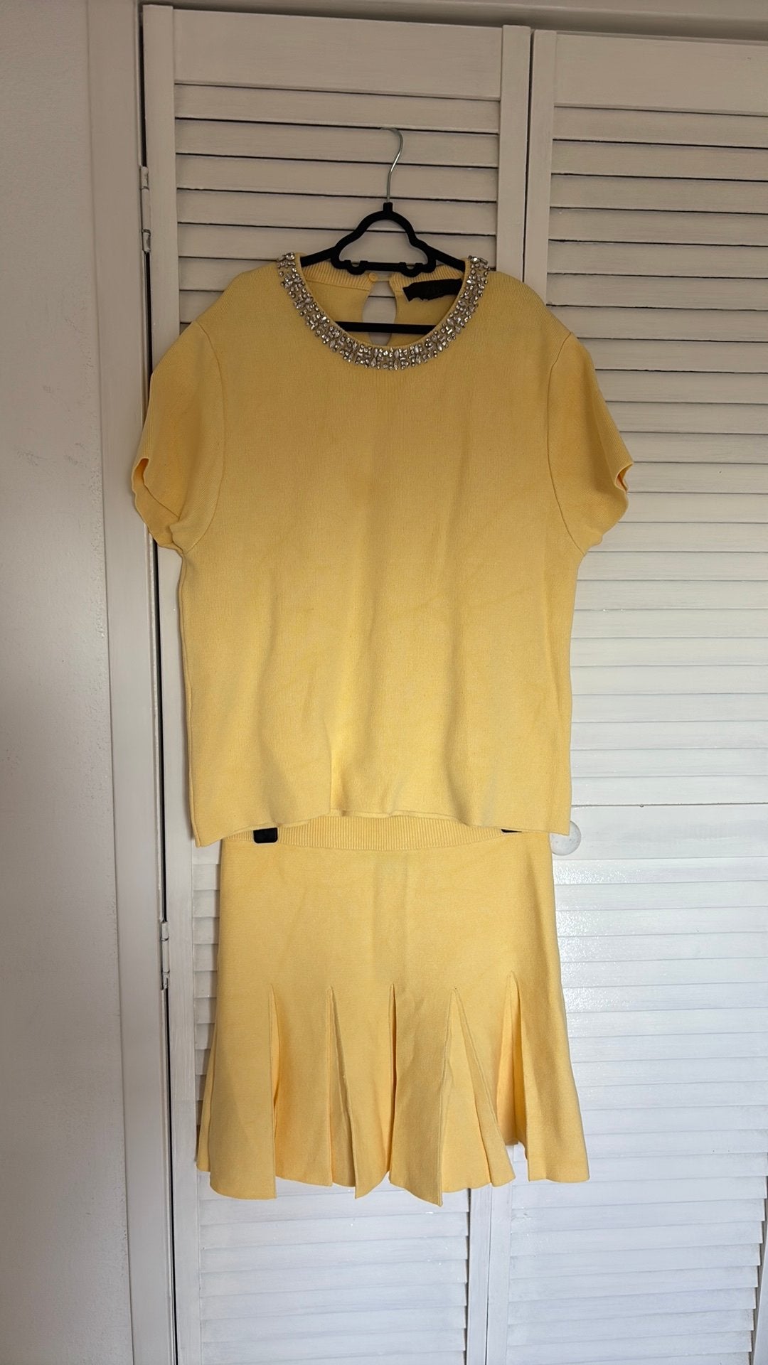 Zara rok maat S top maat L, Ophalen of Verzenden, Zo goed als nieuw, Geel, Boven de knie