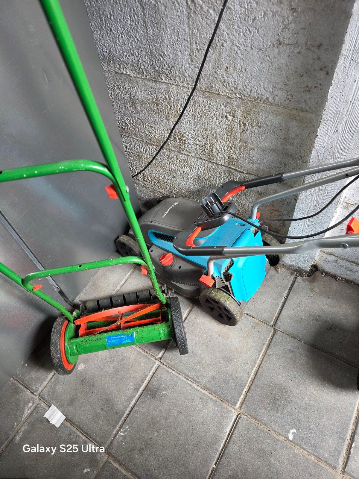 Kooimaaier en Elektrische Grasmaaier Set, Gebruikt, Elektrische grasmaaier, Ophalen of Verzenden, Kooimesmaaier