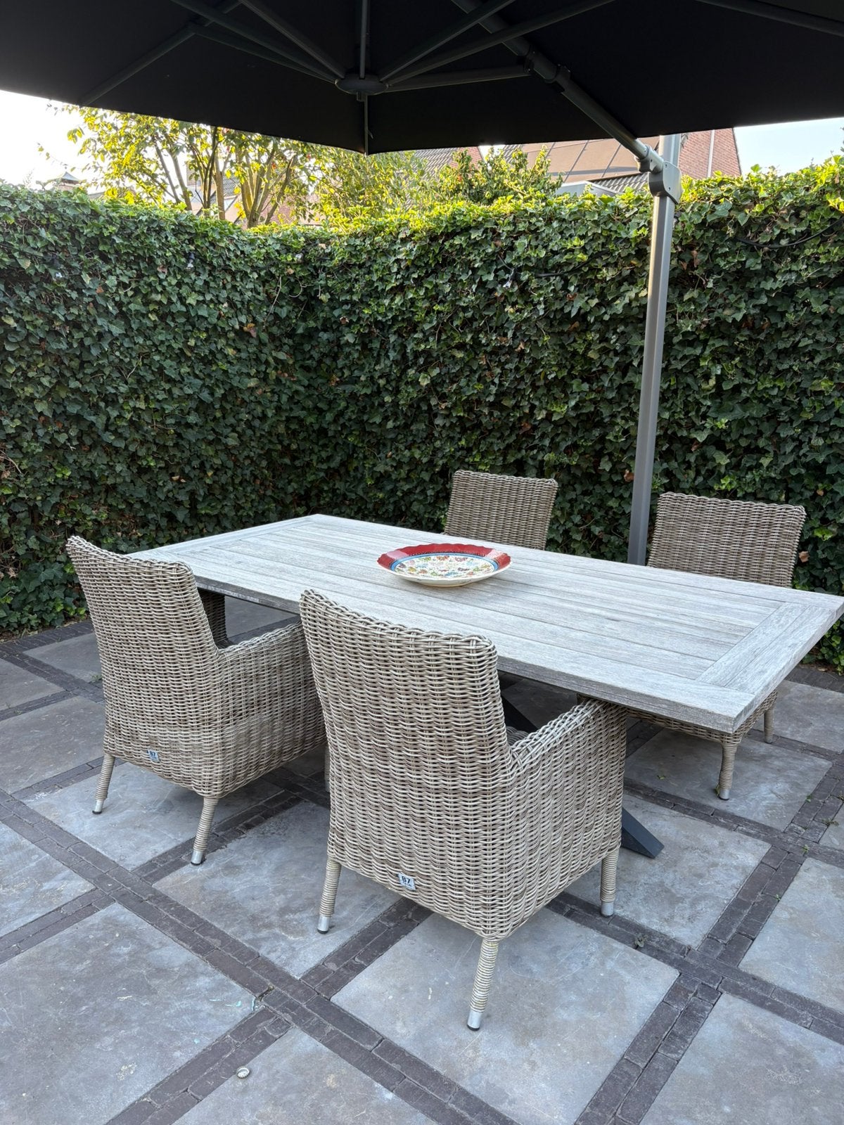 4 Tuinstoelen, Tuin en Terras, Tuinsets en Loungesets, Ophalen, 4 zitplaatsen, Kunststof, Gebruikt