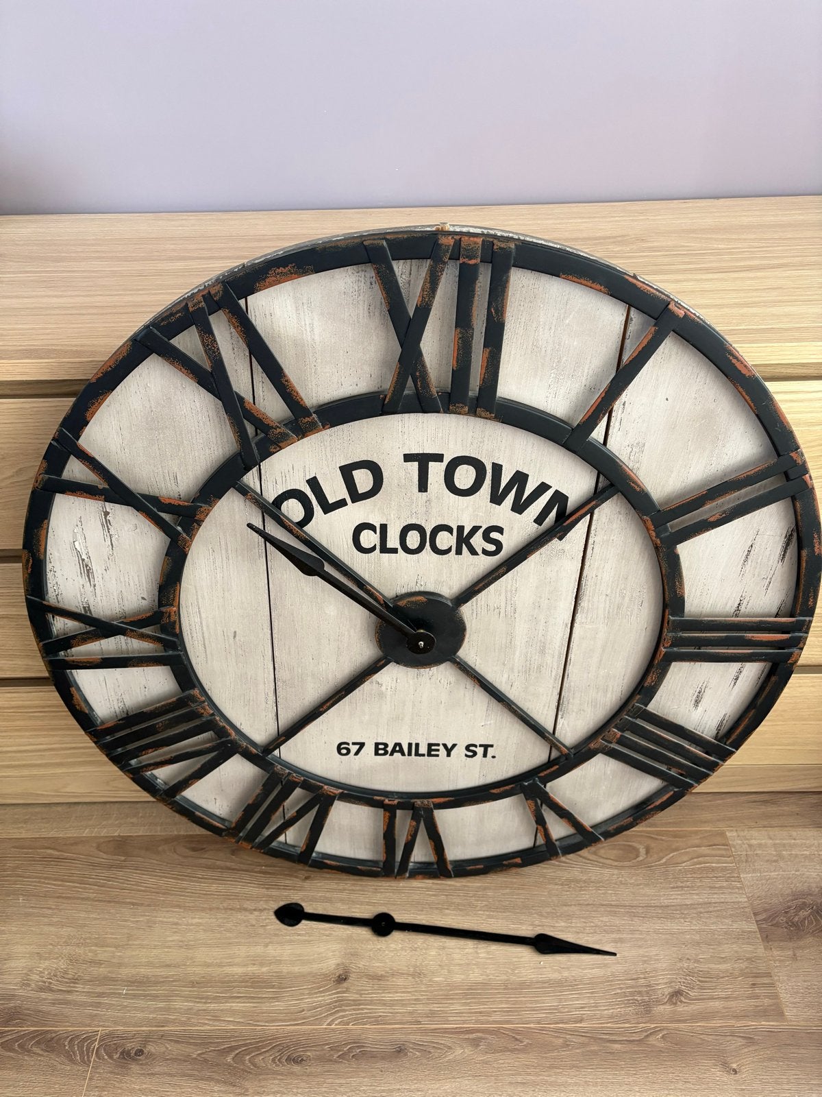 Grote Wandklok "Old Town Clocks" - Vintage Stijl, Ophalen