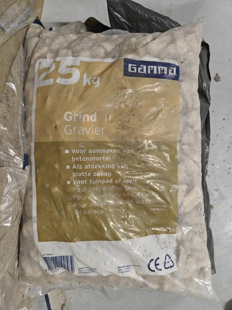 2 zakken Gamma Grind Gravier 25kg, Ophalen of Verzenden, Nieuw, Overige typen