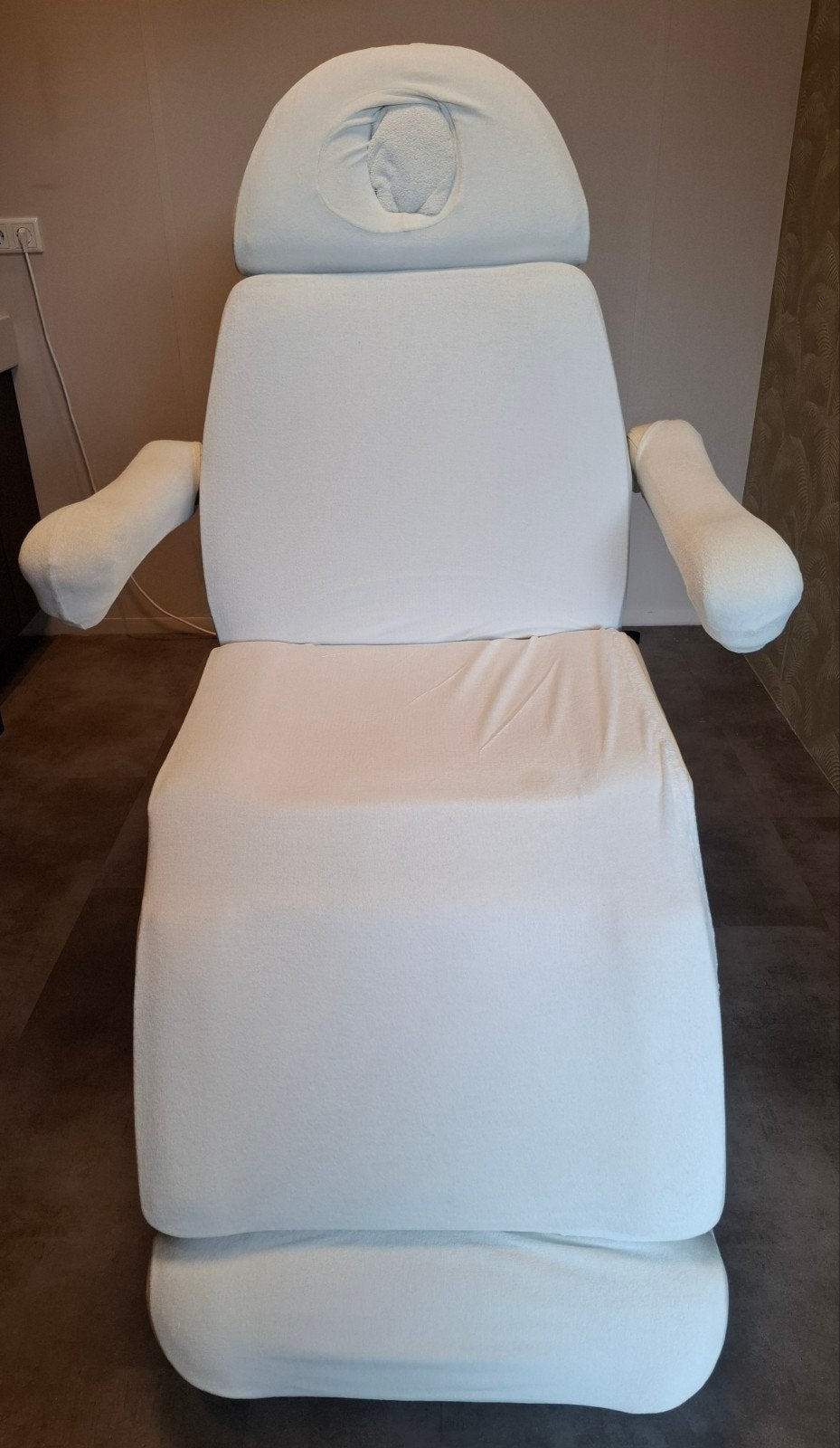 behandelstoel schoonheid/massage, Ophalen, Gebruikt, Wit, Leer