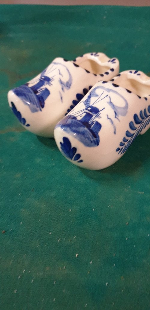 klompen delfts blauw , 2 stuks, Verzamelen, Beelden en Beeldjes, Ophalen of Verzenden