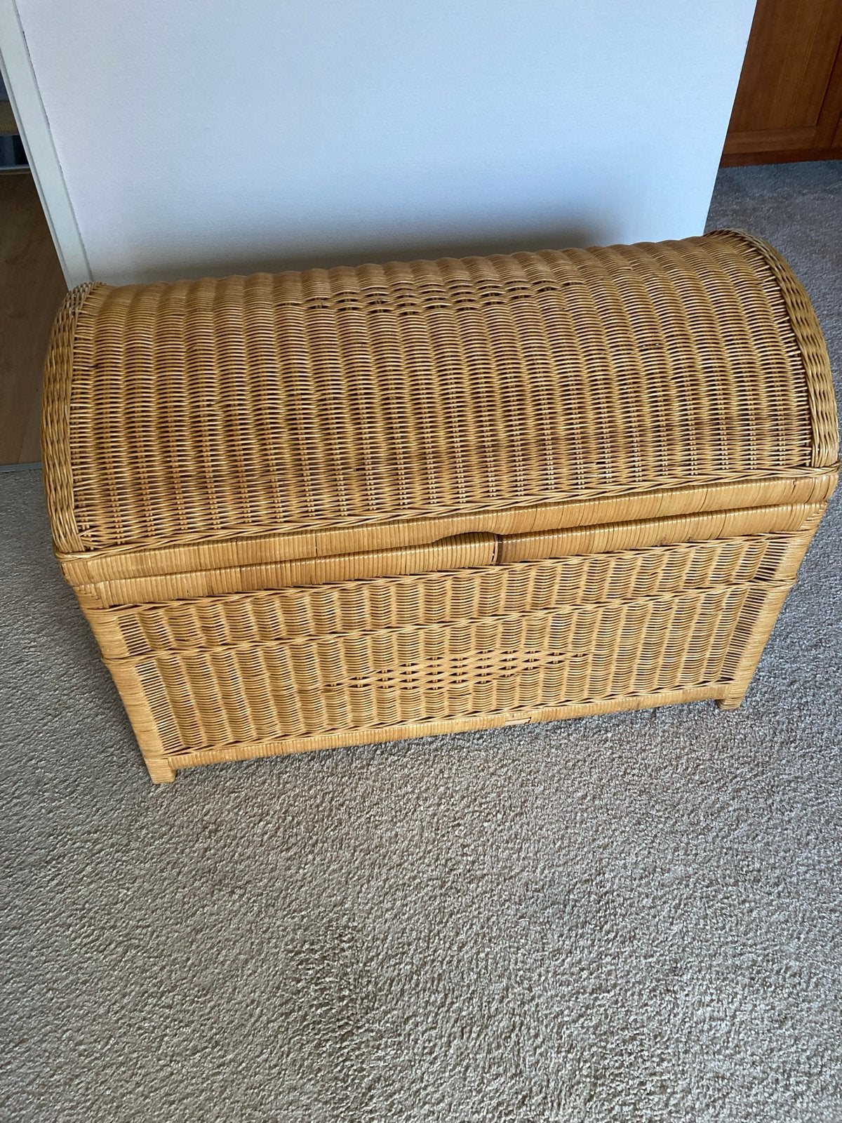Rotan opbergkist / speelgoedkist, Huis en Inrichting, Ophalen, 50 tot 100 cm, Zo goed als nieuw, 75 tot 100 cm