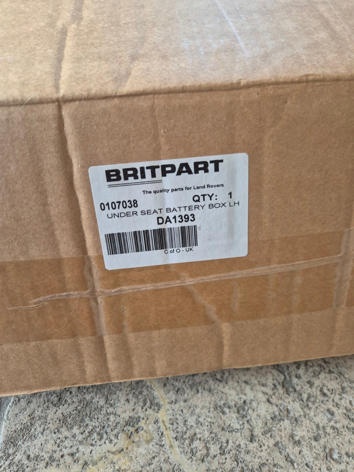 Britpart Onderstoel Accubak LH voor Land Rover, Nieuw, Land Rover