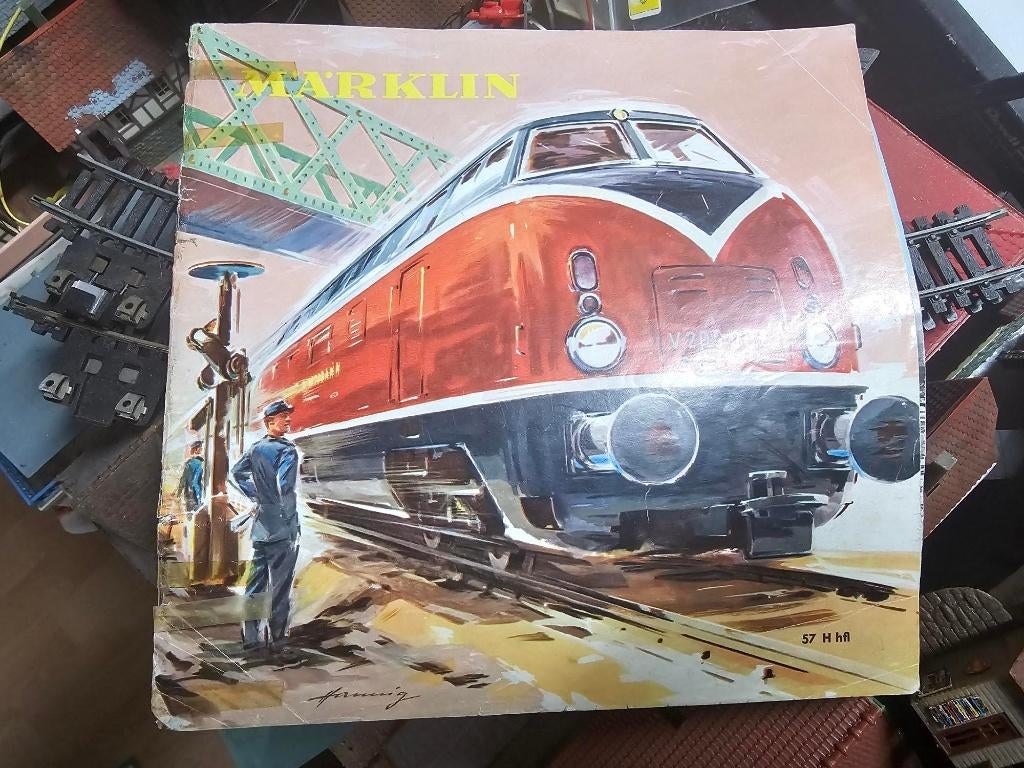 modeltrein Marklin katalogus, folder, Hobby en Vrije tijd, Modeltreinen | H0, Wisselstroom, Gebruikt, Märklin, Boek, Tijdschrift of Catalogus