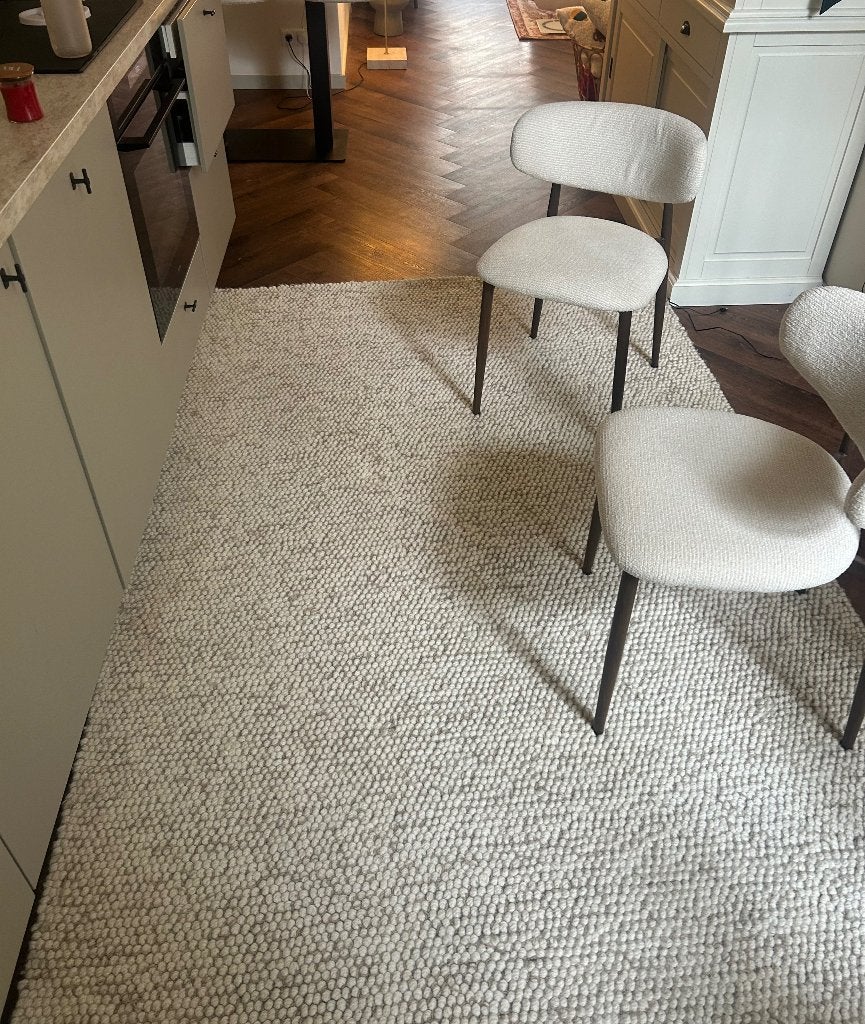 Vloerkleed H&M Home, Ophalen, Crème, 100 tot 150 cm, 200 cm of meer