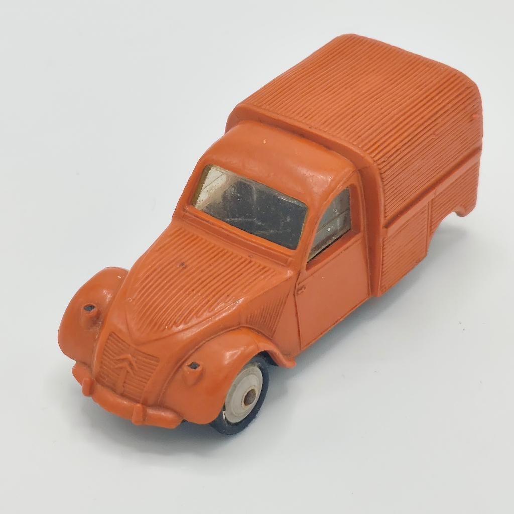 Besteleend Citroën 2cv Norev Oranje, Hobby en Vrije tijd, Modelauto's | 1:43, Ophalen of Verzenden, Gebruikt, Auto, Norev