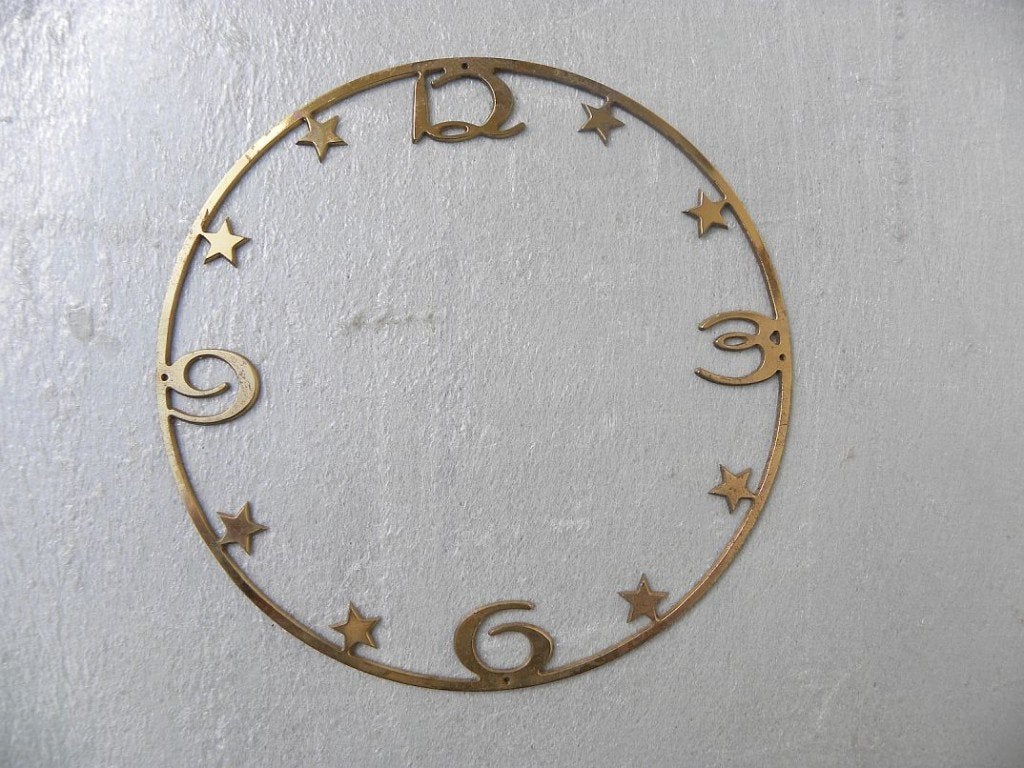 Messing cijferring 2, Antiek en Kunst, Antiek | Klokken, Ophalen of Verzenden