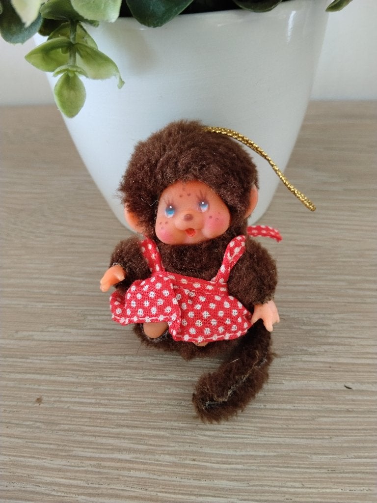 Vintage baby Monchhichi popje, Ophalen of Verzenden, Zo goed als nieuw