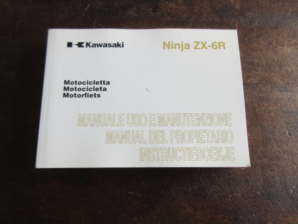 Kawasaki Ninja Zx-6R 2009 owner's manual instructieboek, Motoren, Ophalen of Verzenden, Kawasaki