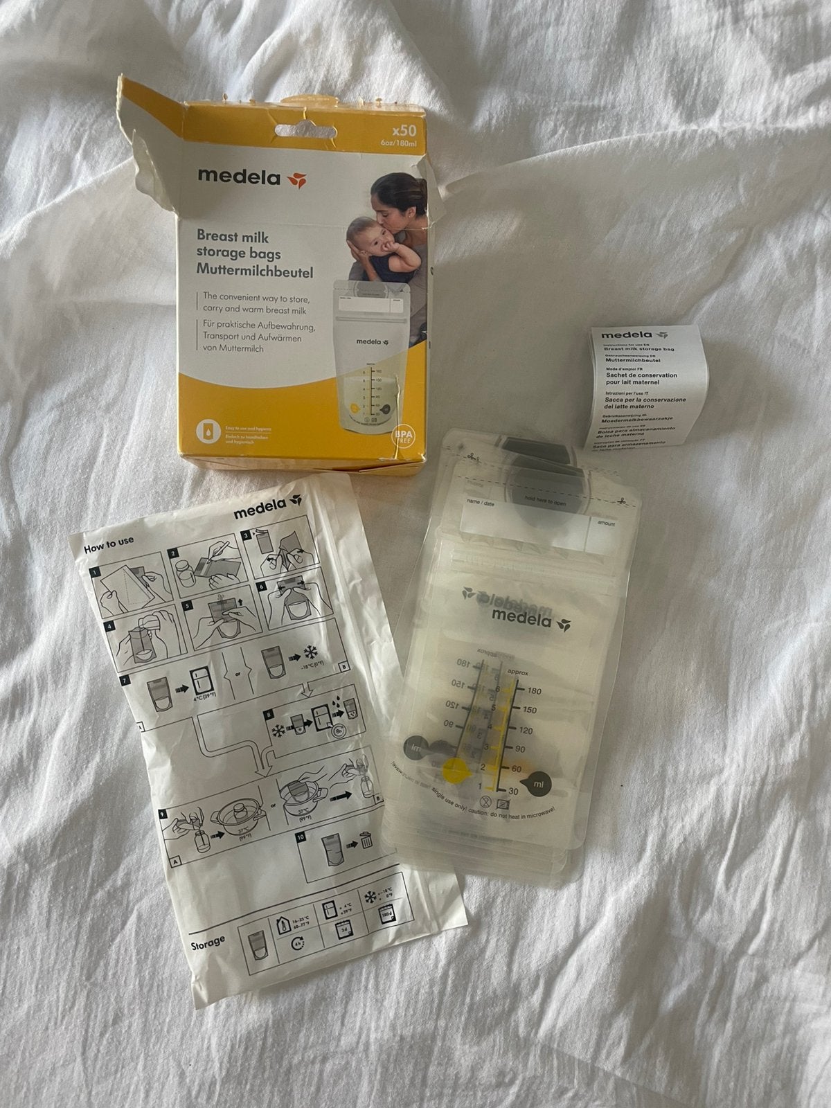 23 Medela borstvoedingszakjes moedermelkbewaarzakjes, Ophalen of Verzenden, Zo goed als nieuw, Overige typen
