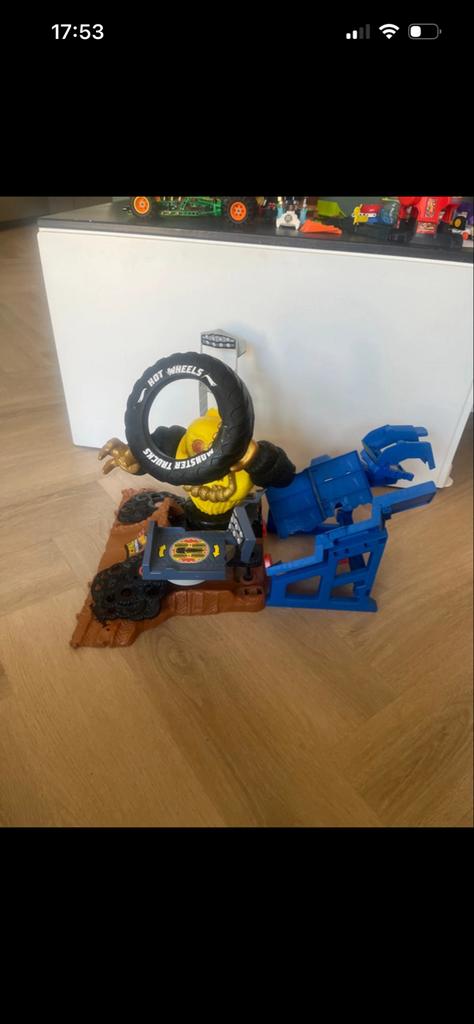 Hot Wheels Monster Trucks Gorilla Slam Speelset, Ophalen of Verzenden, Gebruikt, Jongen of Meisje